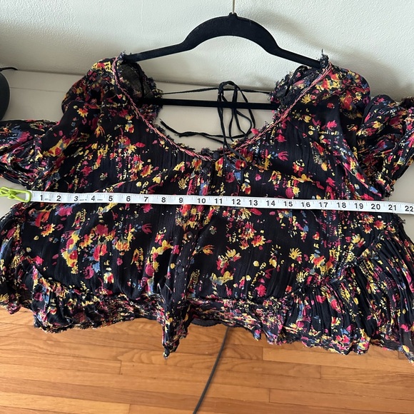 Free people floral button up top size large - Picture 15 of 15